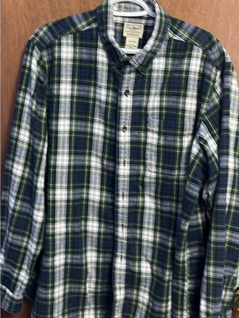 LLBean Plaid Button-Down Shirt